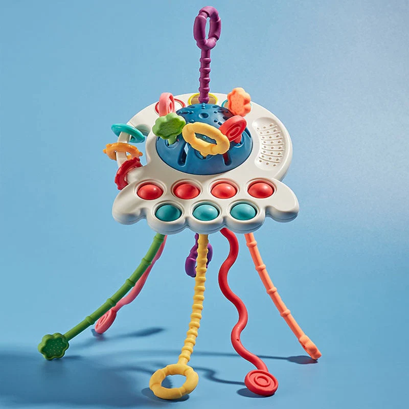 Giocattolo Montessori UFO Sensoriale 3 in 1