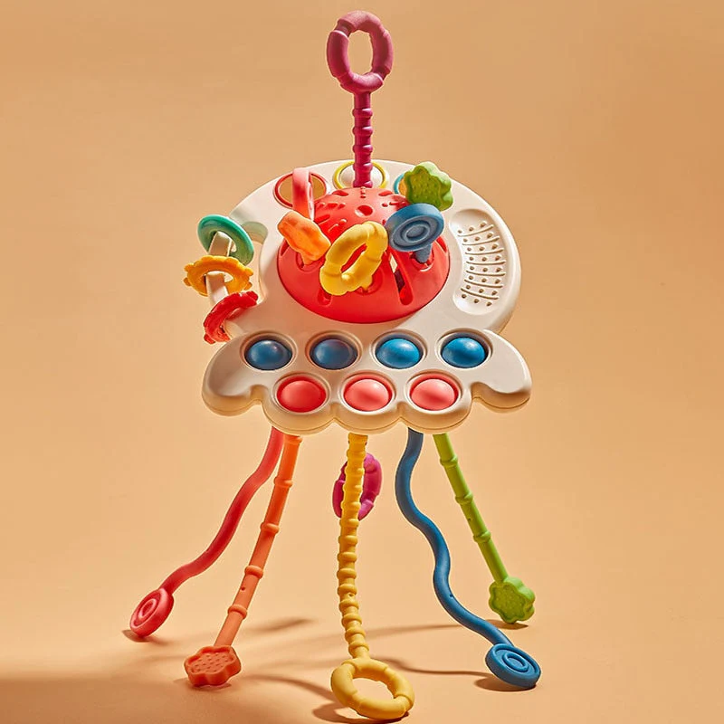 Giocattolo Montessori UFO Sensoriale 3 in 1