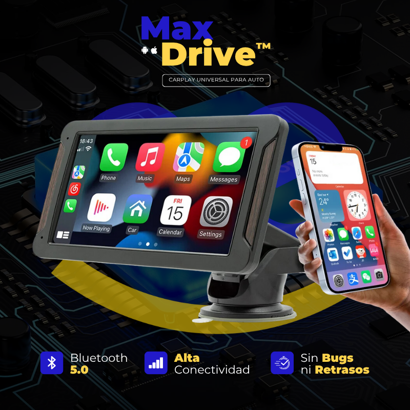 MaxDrive™ – Stereo Universale con CarPlay/Android Auto