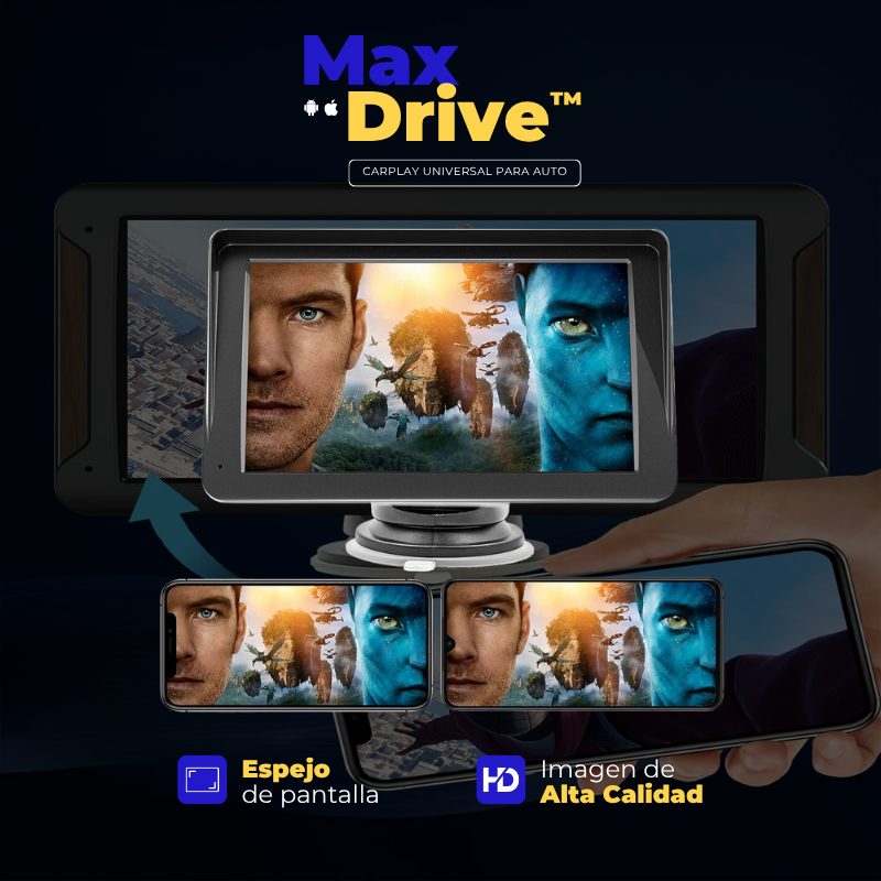MaxDrive™ – Stereo Universale con CarPlay/Android Auto