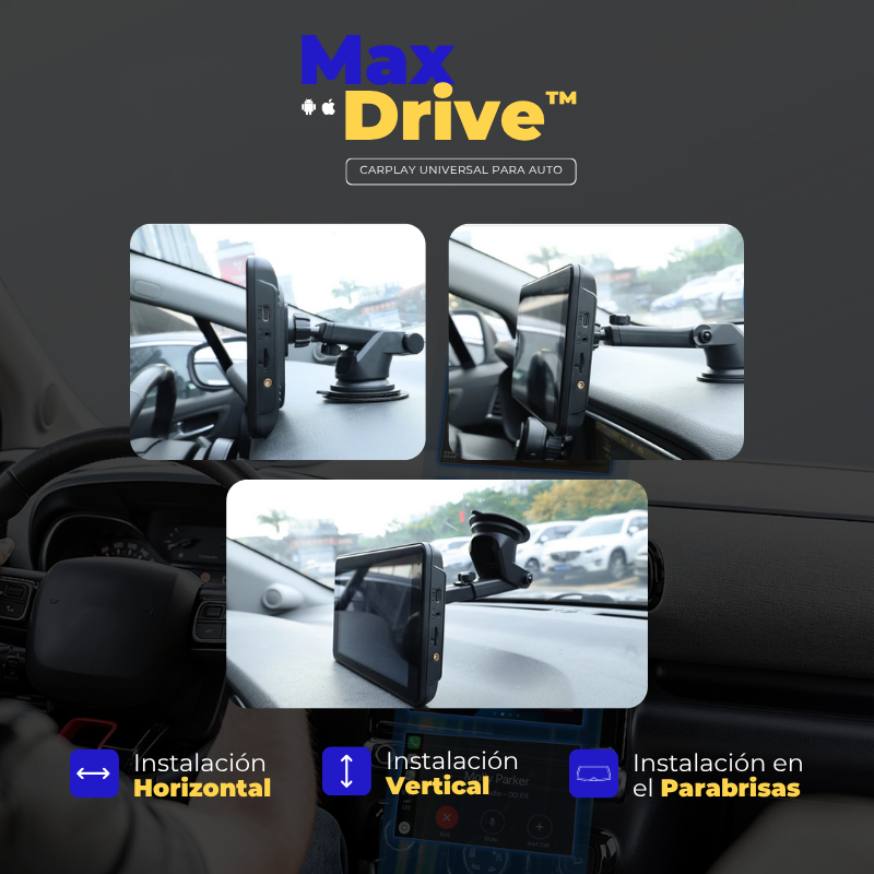 MaxDrive™ – Stereo Universale con CarPlay/Android Auto